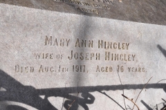 Hingley 1 - Mary Ann (wife of Joseph)
