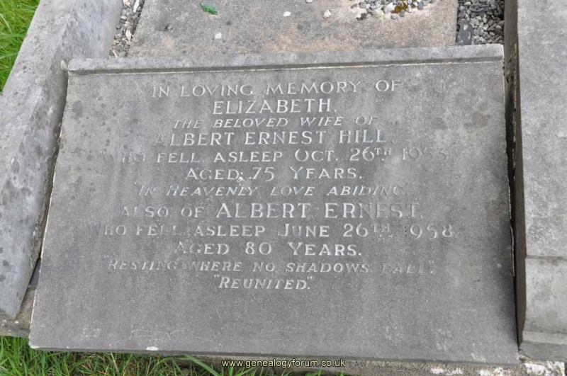 Hill - Albert Ernest, Elizabeth
