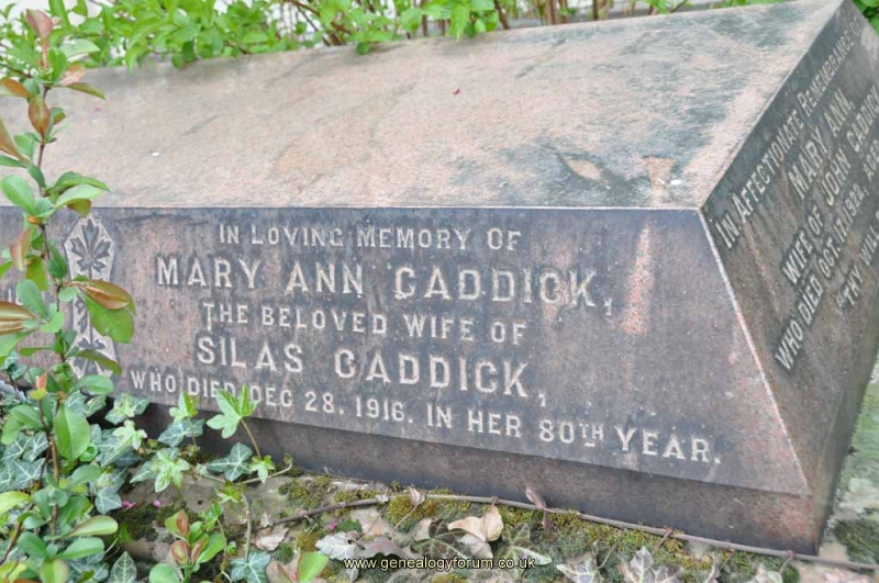 Caddick 1 - Mary Ann (wife of Silas)