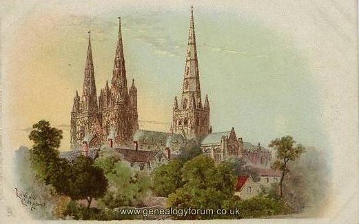 Staffordshire, Lichfield - Cathedral