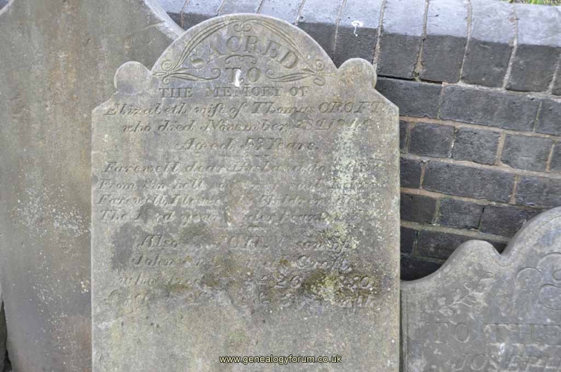Croft - John & Elizabeth (wife of Thomas)