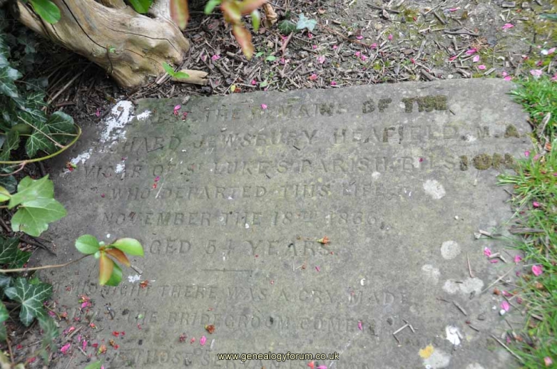 Heafield - Rev Richard Jewsbury