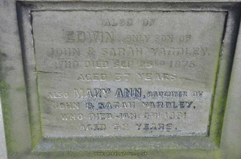 Yardley 1 - Edwin & sister Mary Ann