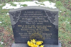 Homer - Horace, Elizabeth & son Benjamin