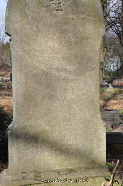 Hughes - Ruth (wife of John Thomas) Harry, Samuel & John KIA