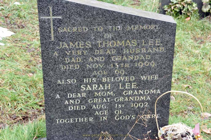 Lee - James Thomas, Sarah