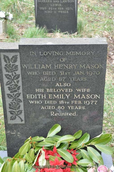 Mason - William Henry, Edith Emily