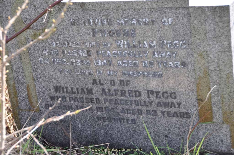 Pegg - William Alfred, Phoebe