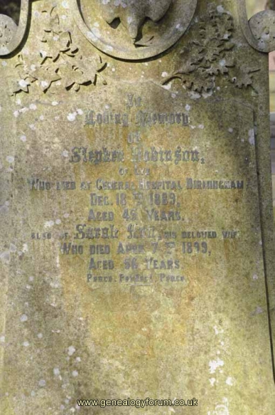 Robinson - Stephen, Sarah Ann