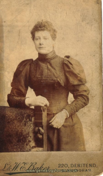 Emily L Williams (nee Nickless) c.1895