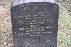 Taylor - William, Elsie