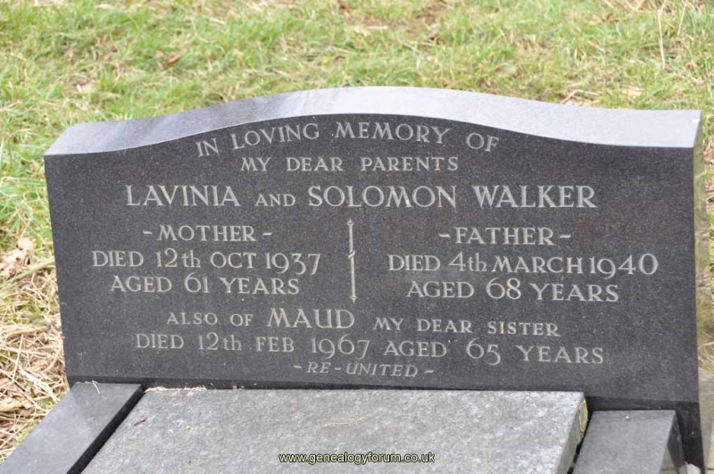 Walker - Solomon, Lavinia & daug Maud