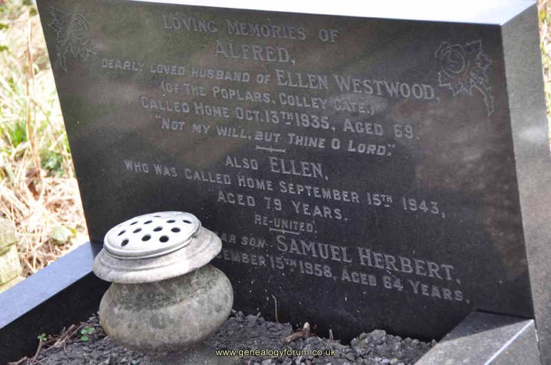 Westwood - Alfred, Ellen & son Samuel Herbert
