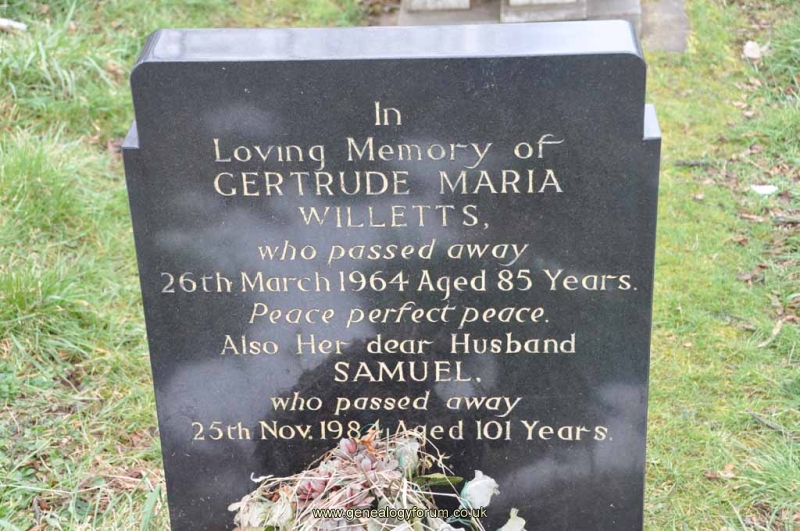 Willetts - Samuel, Gertrude Maria