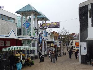 19. The Cornbow and Hagley Street , looking downhill towards High Street, Halesowen S.jpg