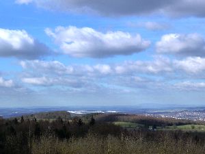 32. Wychbury Hill and obelisk (left), Stourbridge and the distant Wrekin (right), seen from Clent Hill S.jpg
