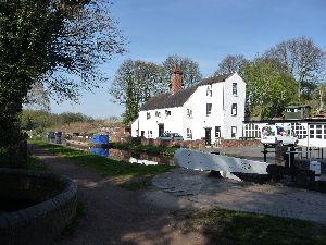 Stewponey Lock - The Kinver Light Railway crossed the canal near here.jpg