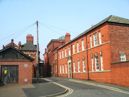 Rear of Waggon & Horses and Police Station Oldbury Mar 07 (small).JPG