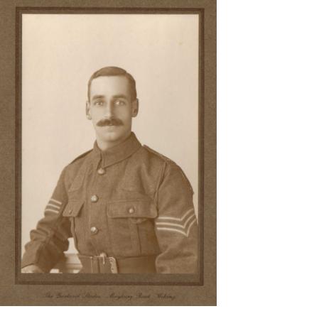 William James Taylor with his stripes