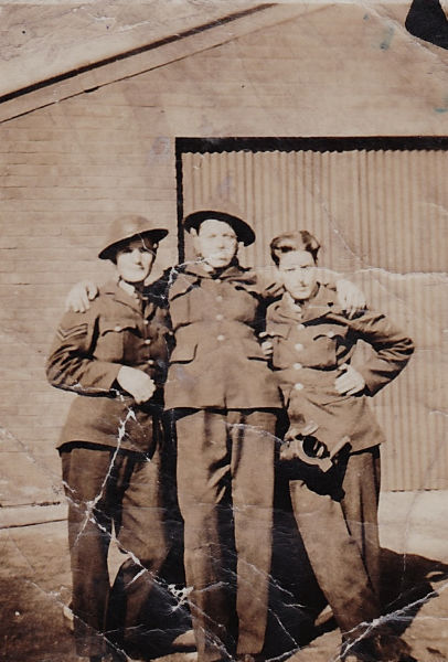 The first shows three men (my grandad on the right)