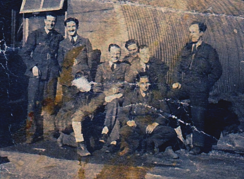 the last photo shows three men (my grandad on the left).