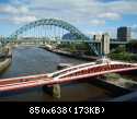 Swing Bridge, Tyne Bridge, Sage on the right, Baltic mills Art centre behind that, and the Millenium Arch

Photo 2010
Courtesy of Peterd