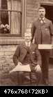 The man standing is John (Jack) Willetts, he lived on Peartree Lane in Old Hill. 
I am trying to find out who the man sitting down is and hopefully someone might recognize him.

Photo, courtesy of Lisa Stevens

Here on BCC - http://bcconnections.tribalpages.com/tribe/browse?userid=bcconnections&view=0&pid=9140&ver=338080